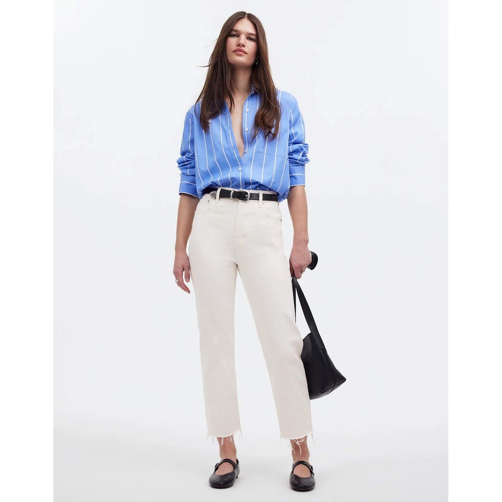 Madewell Off-White Cropped Jeans